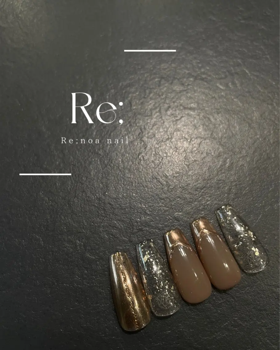 ネイル クリアネイル フレンチネイル ジェルネイル 氷ネイル・うるうるネイル ラメ(グリッター) ハンドネイル Re;noa nailのネイルデザイン