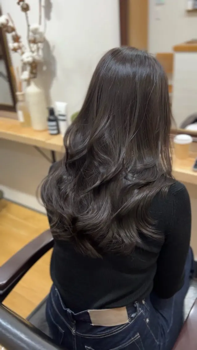 ロング 縮毛矯正 トリートメント tender hair salonのヘアスタイル