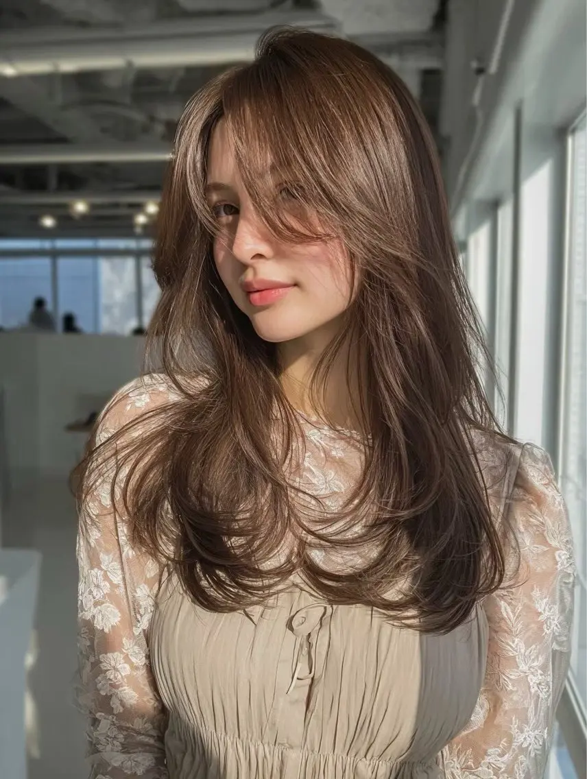 ロング カット ヘアカラー 透明感/似合わせ/ 村田七夕のヘアスタイル