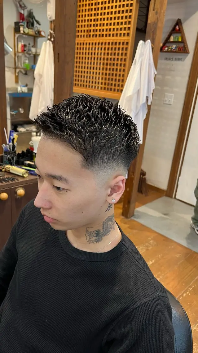 Mens 男性 カット&シャンプー&アイロンパーマの写真