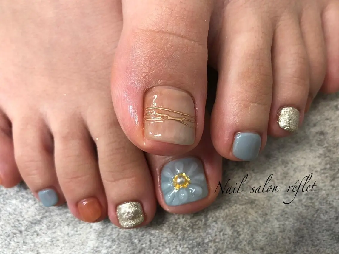 ネイル フットネイル Nailsalon Lebelのネイルデザイン