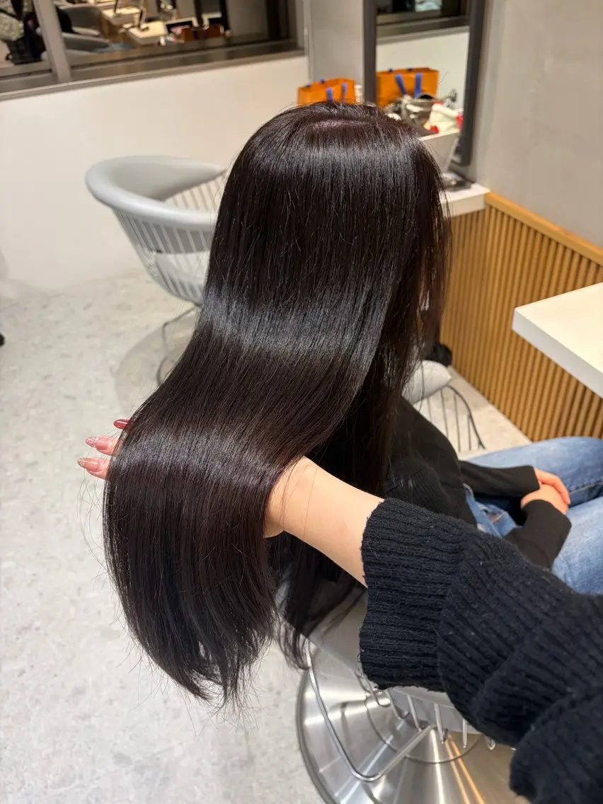 ロング カラー カット ヘアカラー トリートメント アレンジ/レイヤー 赤み消し/はるかのヘアスタイル