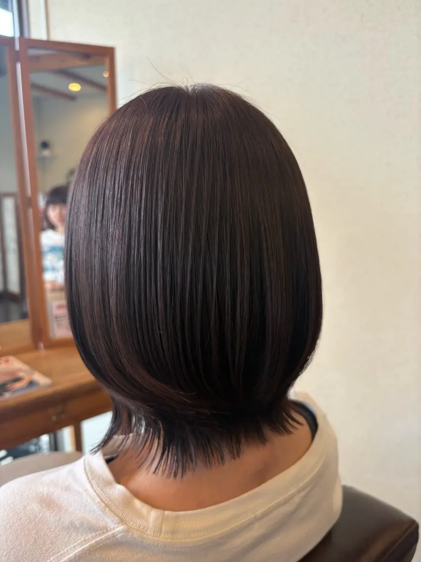 ミディアム ヘアカラー トリートメント 打井 玲奈のヘアスタイル