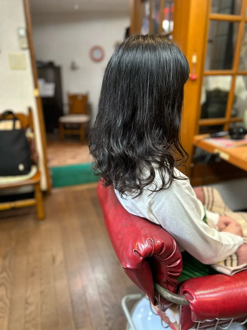 ロング パーマ 髪質改善 デジタルパーマ 💎KINUJO が買える美容室のヘアスタイル