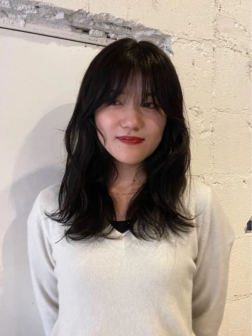 ロング カット トリートメント レディースカット🎀 NANAHAのヘアスタイル