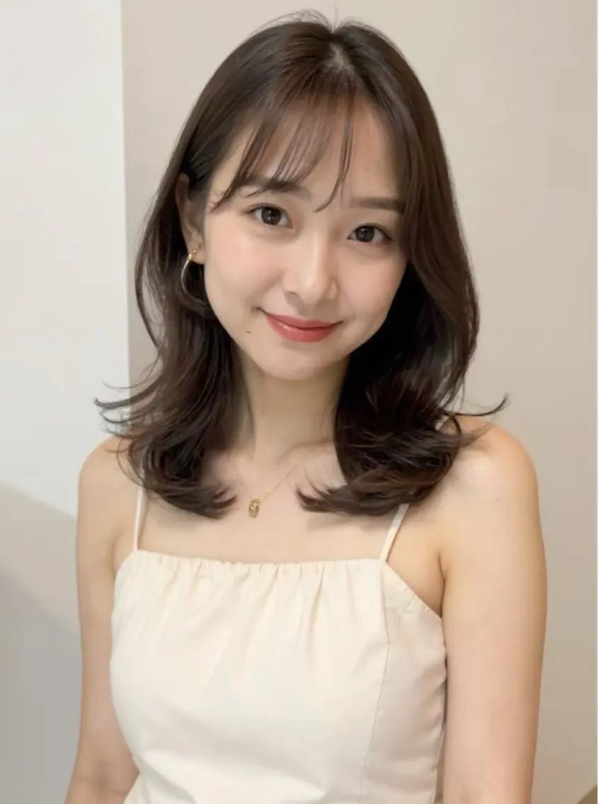 ミディアムレイヤーカット+ケアトリートメント🫧の写真