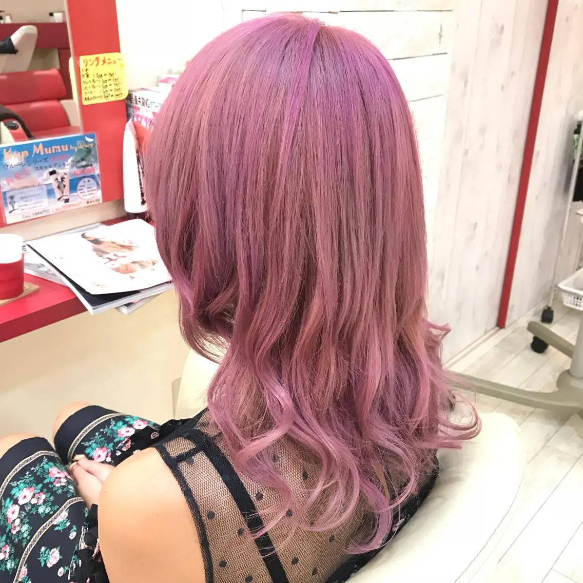 セミロング カラー 櫻井 なんなのヘアスタイル