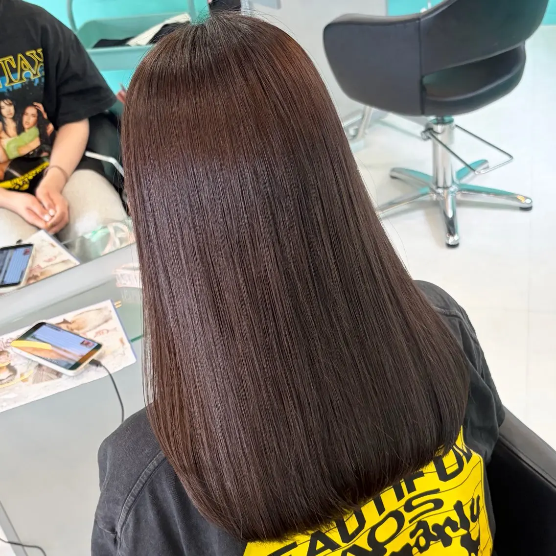 セミロング カラー ブラウンカラー チョコレートブラウン デザインカラー/ ボブ/Natsukiのヘアスタイル