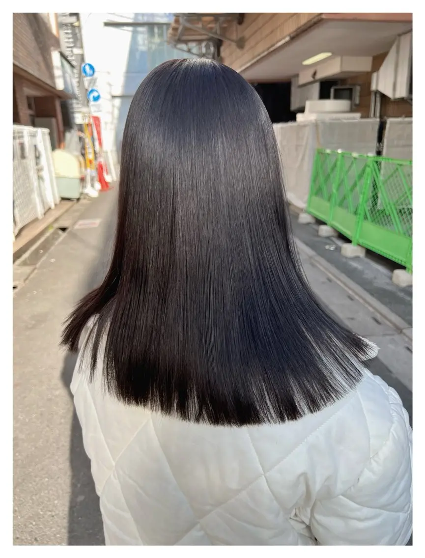 ロング カット 縮毛矯正 トリートメント オイカワ /個室/髪質改善のヘアスタイル