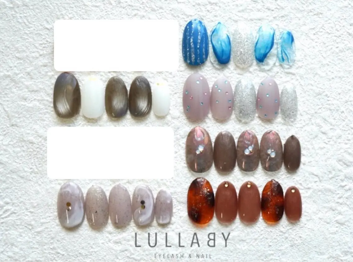 ミディアム 🥭LULLABY WAKANA🥭のネイルデザイン
