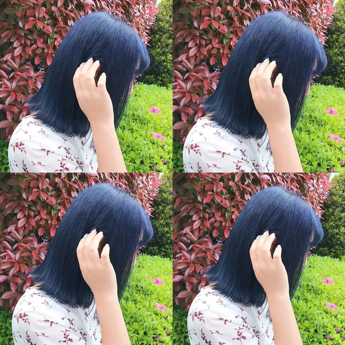 ミディアム カラー ヘアアレンジ トリートメント TAKUMAブリーチ /デザインカラーのヘアスタイル