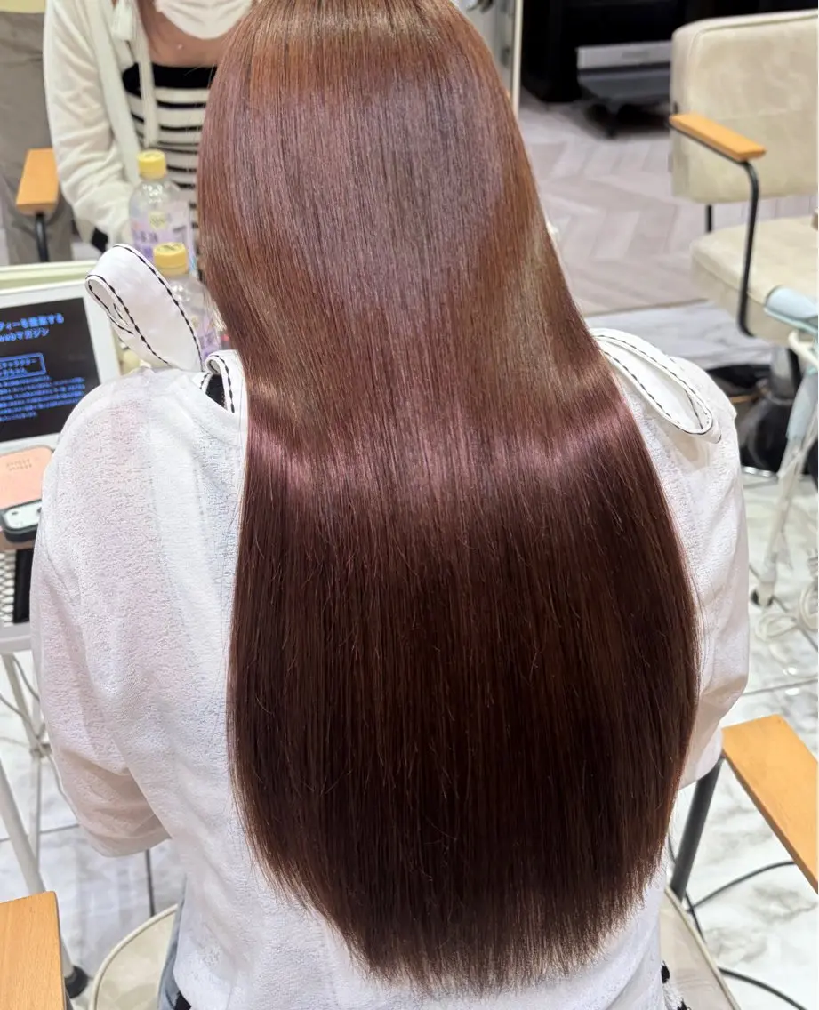 カラー 海優⭐️ネイル⭐️ 透明感カラーのヘアスタイル