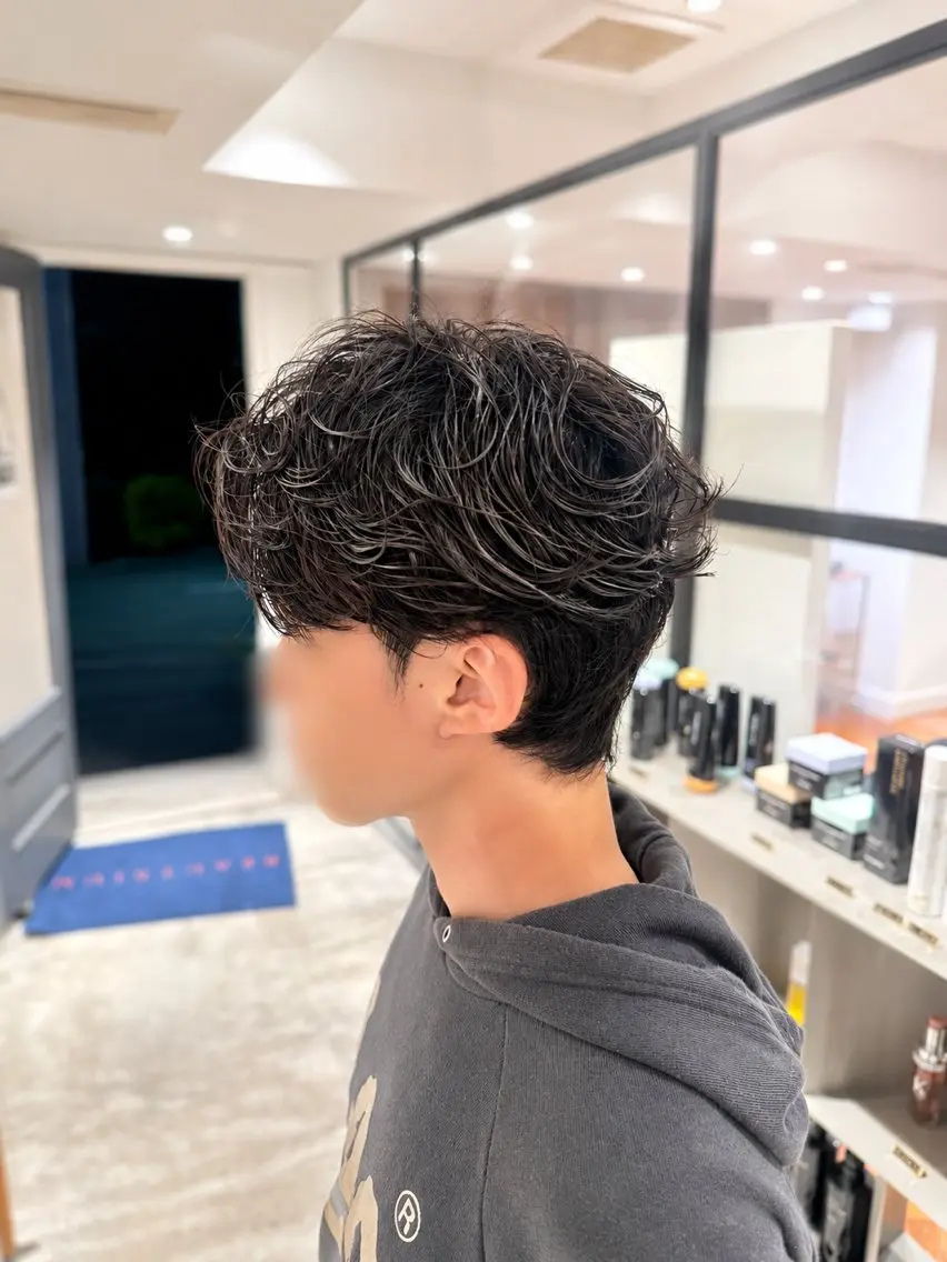 〈土限定☀️〉カット+ニュアンスパーマ🌀〈メンズ限定❗️〉の写真