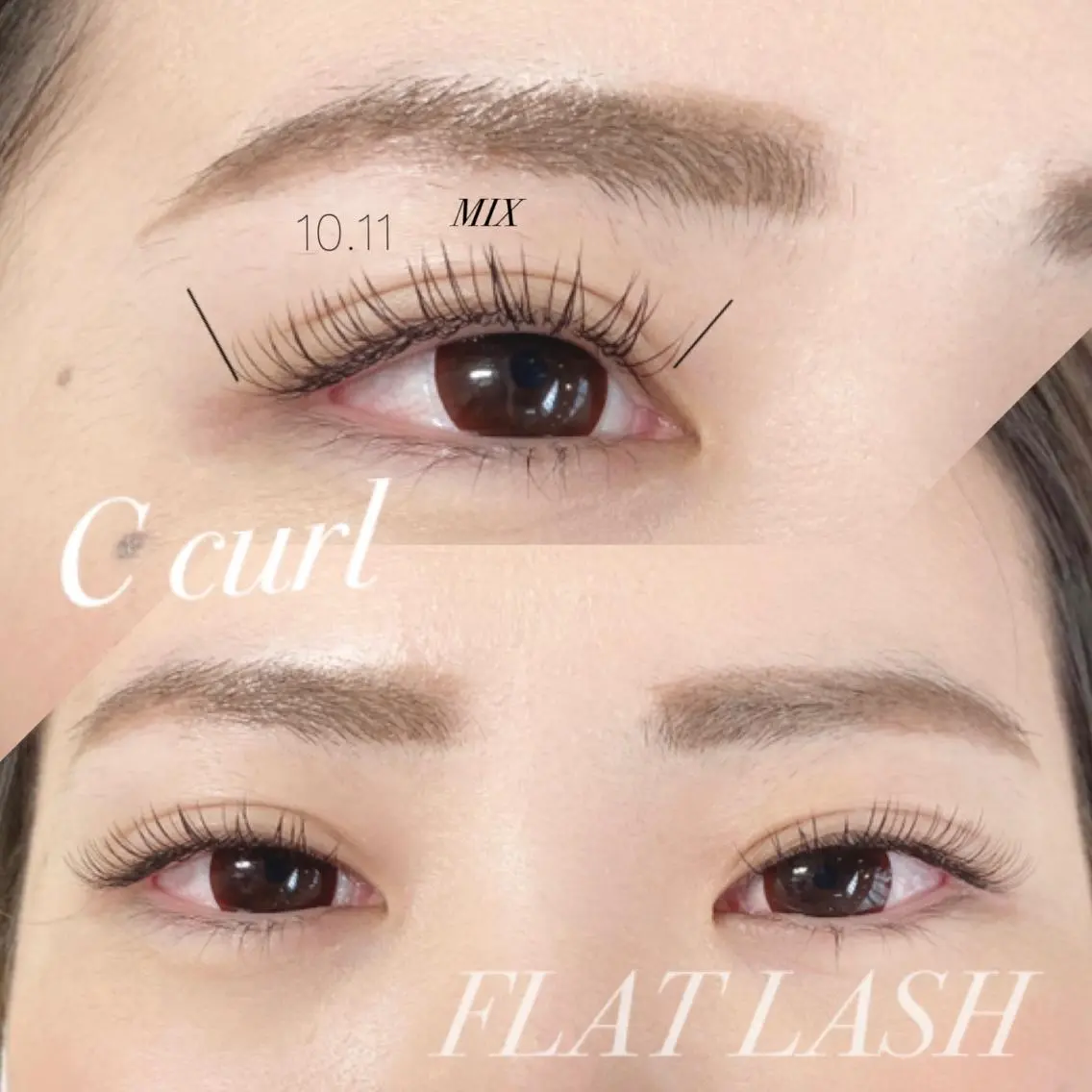 マツエク・マツパ Cカール フラットラッシュ andRita蒲生店 kanouのマツエク・マツパデザイン