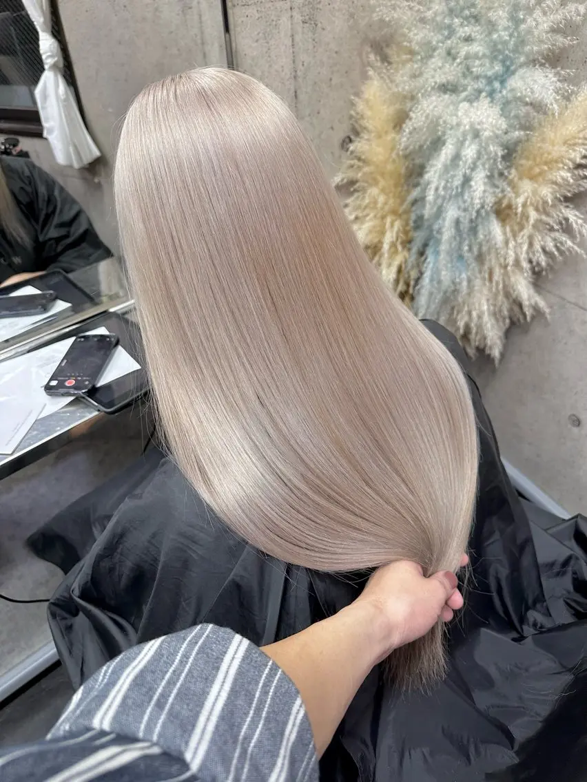 ロング カラー ヘアカラー トリートメント ⭕️ダメージレス特化 髪質改善🥇丸山憲人のヘアスタイル