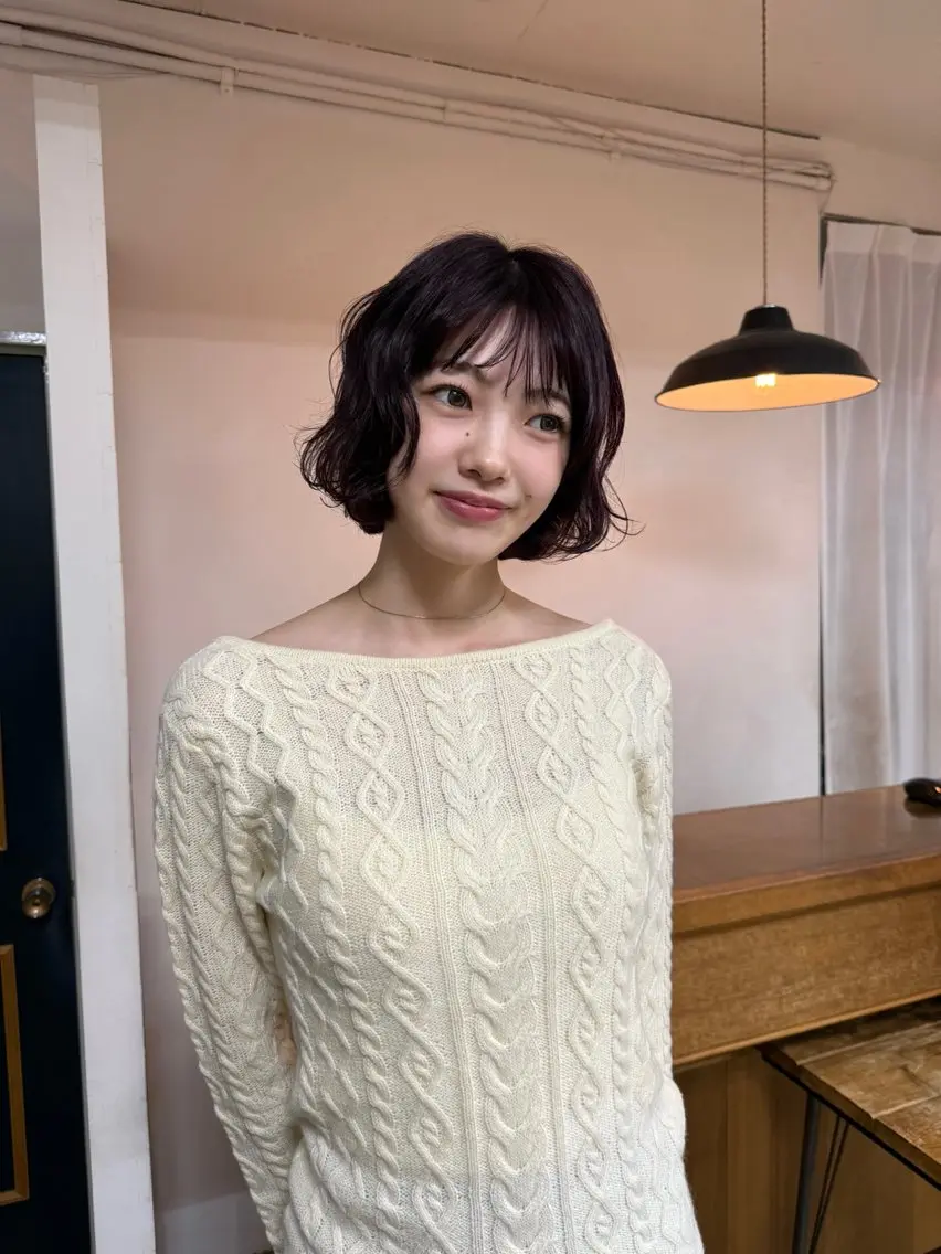 ショート カラー カット ヘアカラー トリートメント まろやか透明感カラー ♡MANAのヘアスタイル