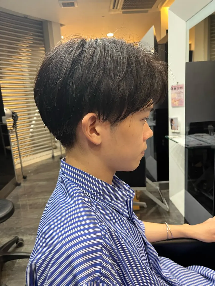ショート メンズ マッシュ 刈り上げ YUUMI /堀江美容室のヘアスタイル