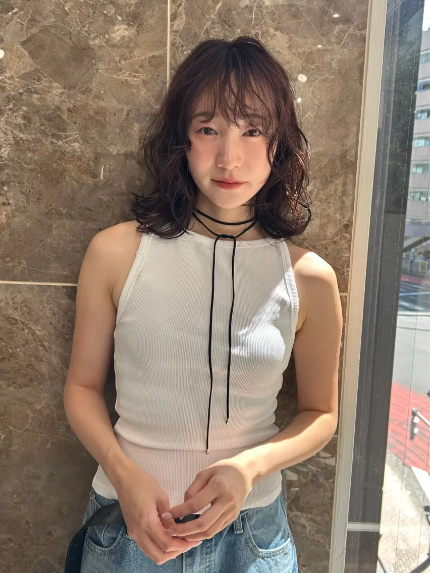 ミディアム カラー 透明感カラー/ chisaのヘアスタイル