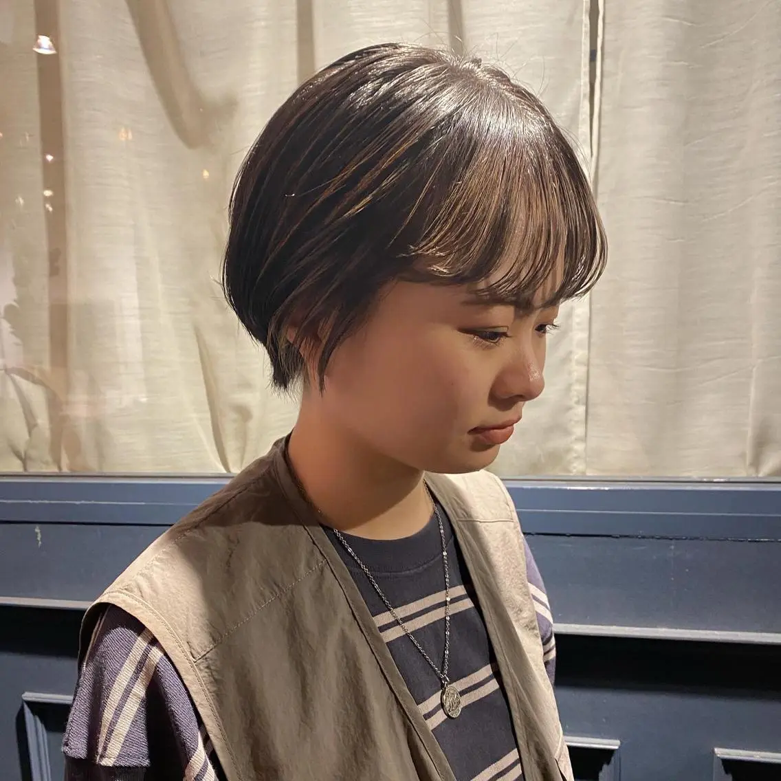 ショート ハイライト パーマ/ 🌿nanakoのヘアスタイル