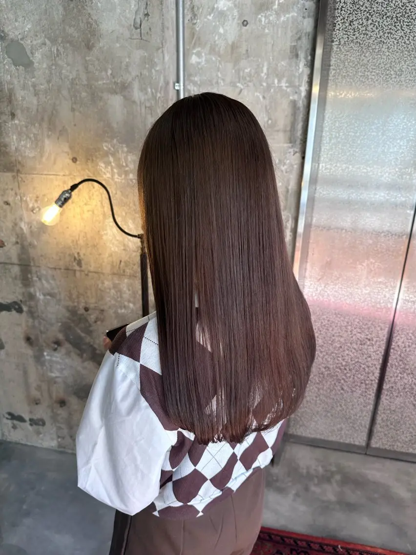 セミロング 顔まわりレイヤー 髪質改善 韓国風ヘア レイヤーカット ローレイヤー カット ヘアカラー トリートメント 【必ず似合わせます】 川口航平のヘアスタイル