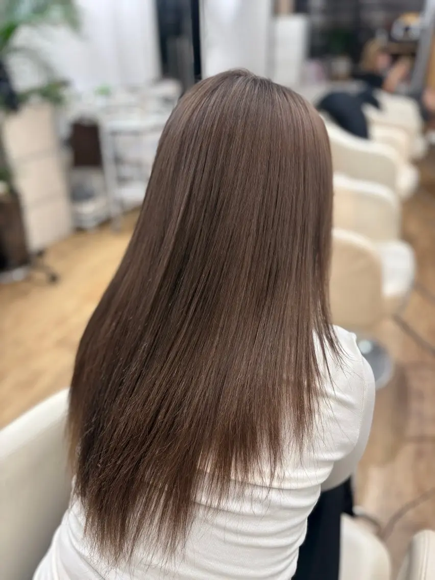 ロング カラー ブリーチ 京都駅/透明感カラー 🖤sakiのヘアスタイル