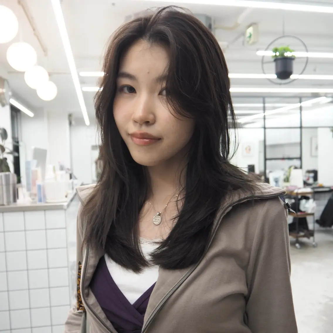 ロング カラー 透明感カラー グレージュ オリーブカラー オリーブグレージュ オリーブグレー カット ヘアカラー yuki/矢場町/ JILLSTUDIOのヘアスタイル