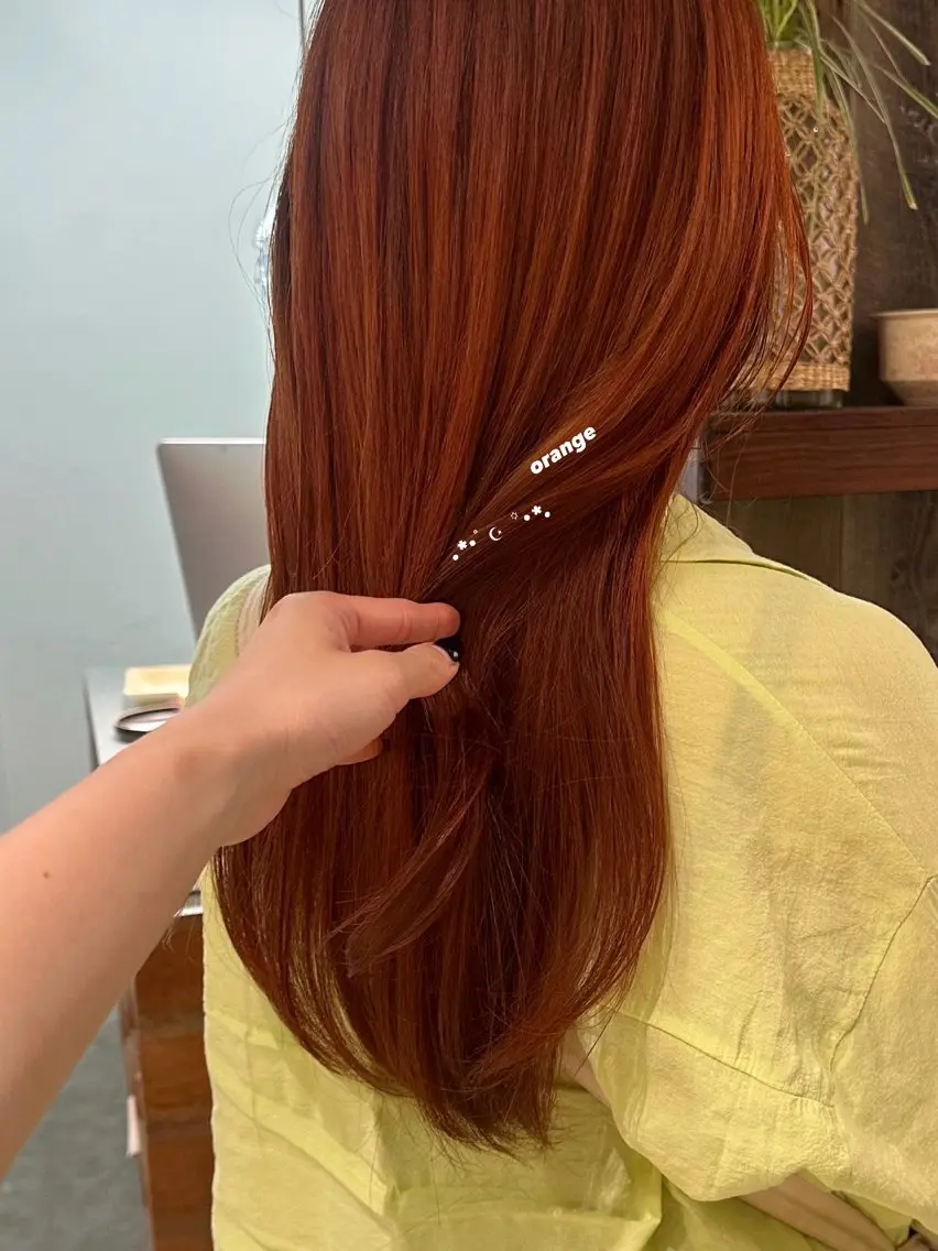 ロング カラー ヘアカラー トリートメント 暖色カラー/レイヤー 🌙 オノユリカのヘアスタイル