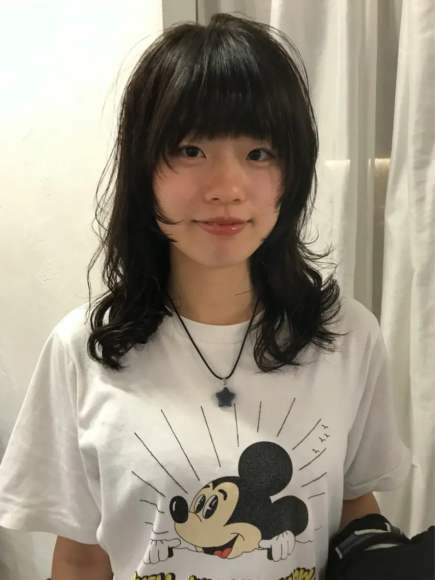 ミディアム カット トリートメント 中性的ヘア/ ナチュラル/トモキのヘアスタイル