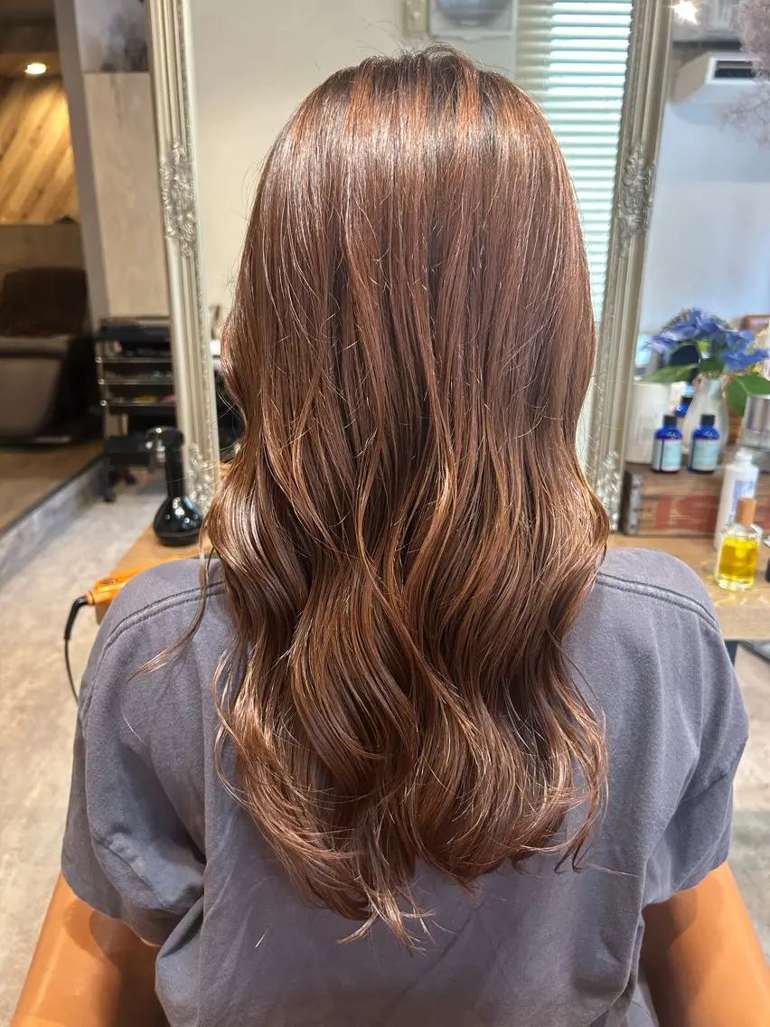 【乾燥が気になる方におすすめ✨】艶髪ワンカラー+プレミークトリートメントの写真