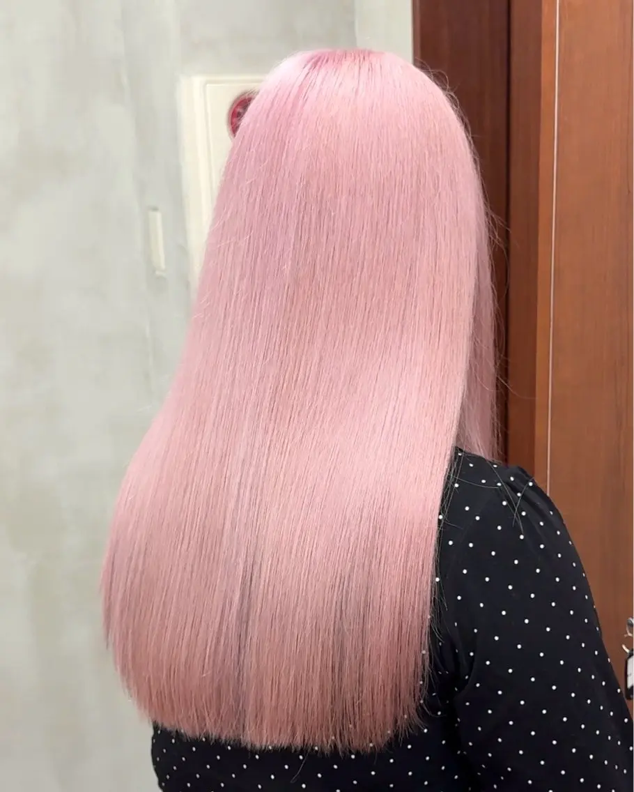 ロング カラー アッシュ ベージュカラー ブリーチ ケアブリーチ ダブルカラー ヘアカラー トリートメント 透明感カラー 💋🩷りなのヘアスタイル