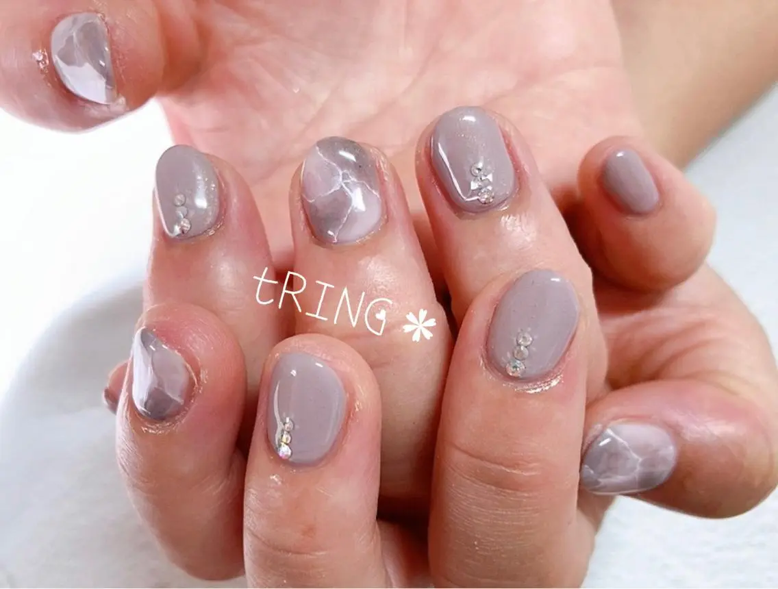 ネイル ハンドネイル tRING* しいの木台のネイルデザイン
