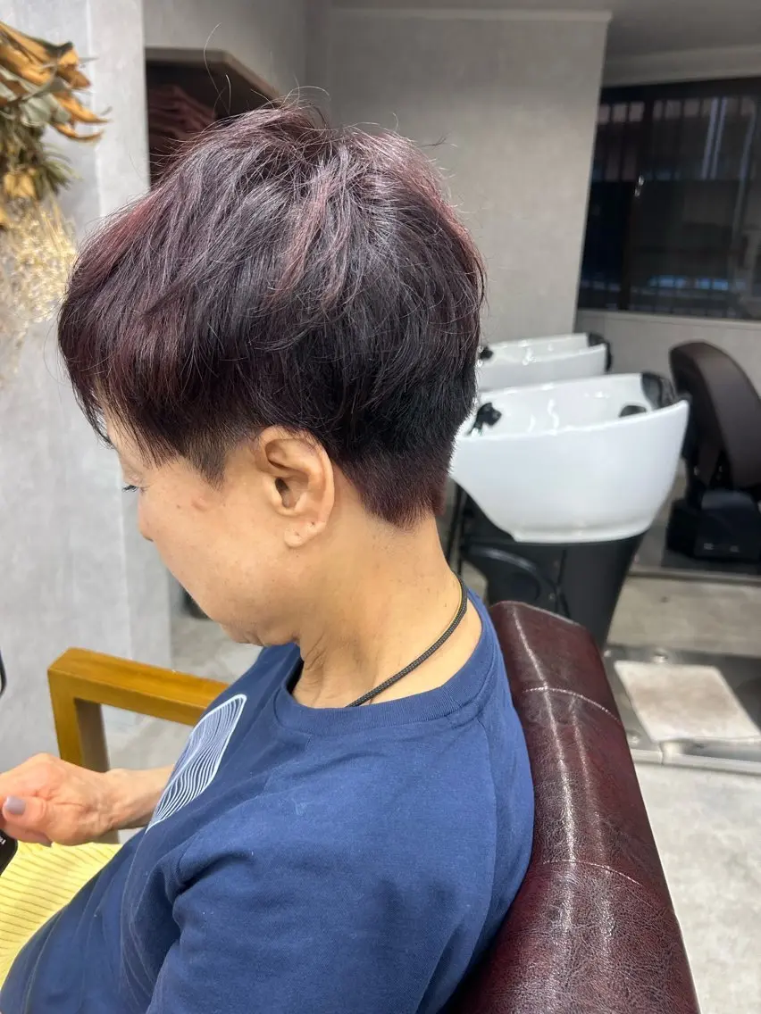 ショート カラー カット ヘアカラー Lien 深井店のヘアスタイル