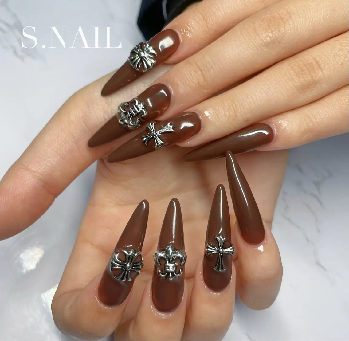 ネイル 持ち込み ワンカラーネイル ハンドネイル S.NAIL Suuのネイルデザイン