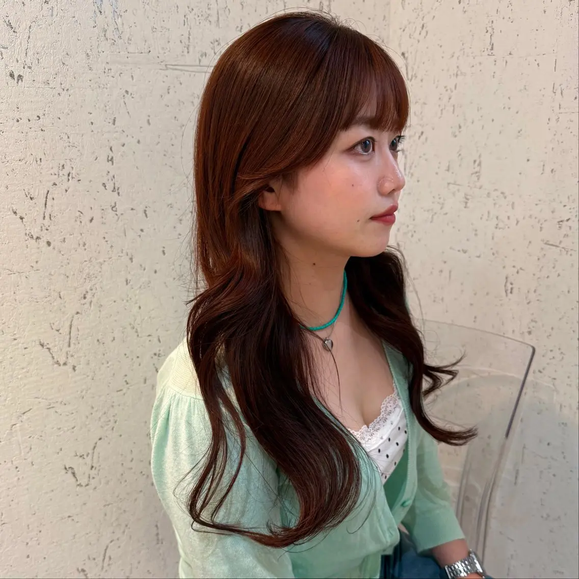 ロング カラー ブリーチ ブリーチなしカラー カット ヘアカラー トリートメント mai / linoah˚✧のヘアスタイル