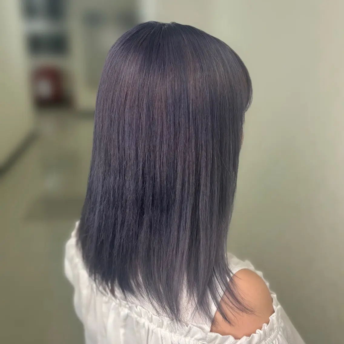 ミディアム カラー ブルーカラー ラベンダーカラー ヘアカラー ハルミヘアリゾート 蒼唯のヘアスタイル