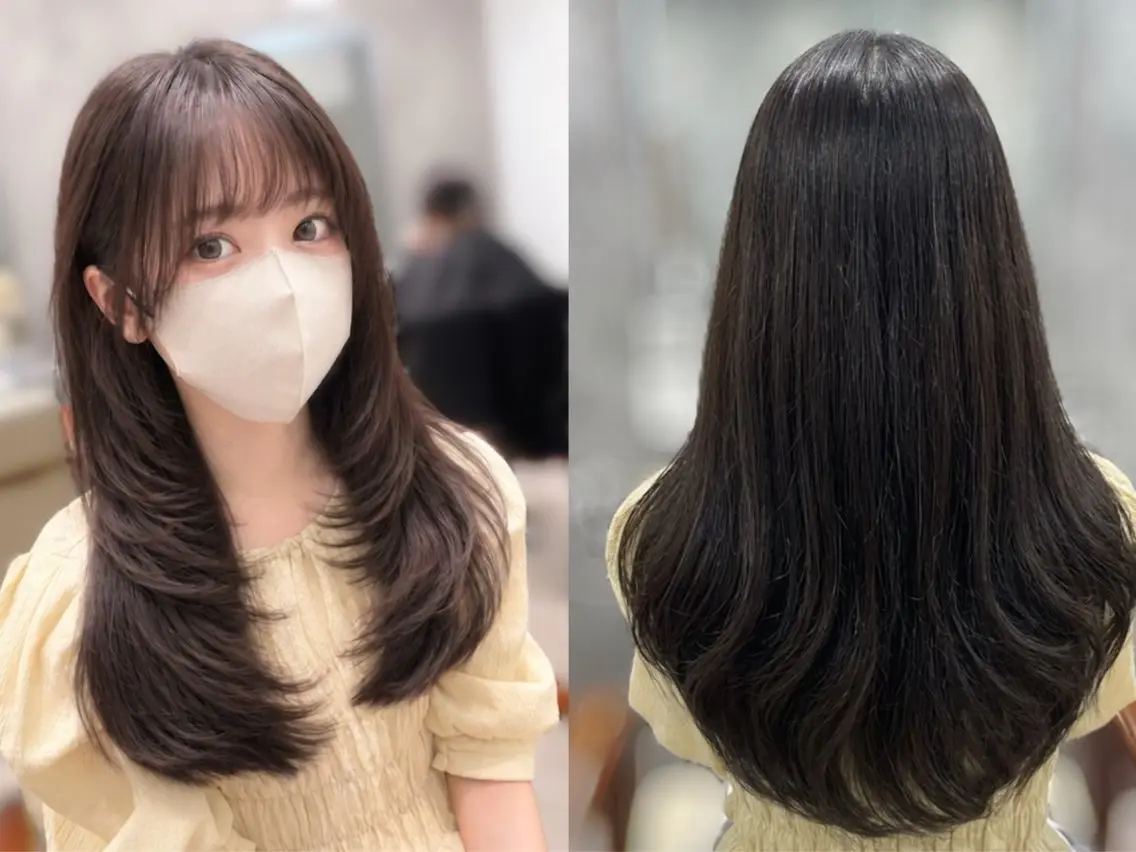 ロング カット ヘアカラー MIHO 海外風レイヤーのヘアスタイル