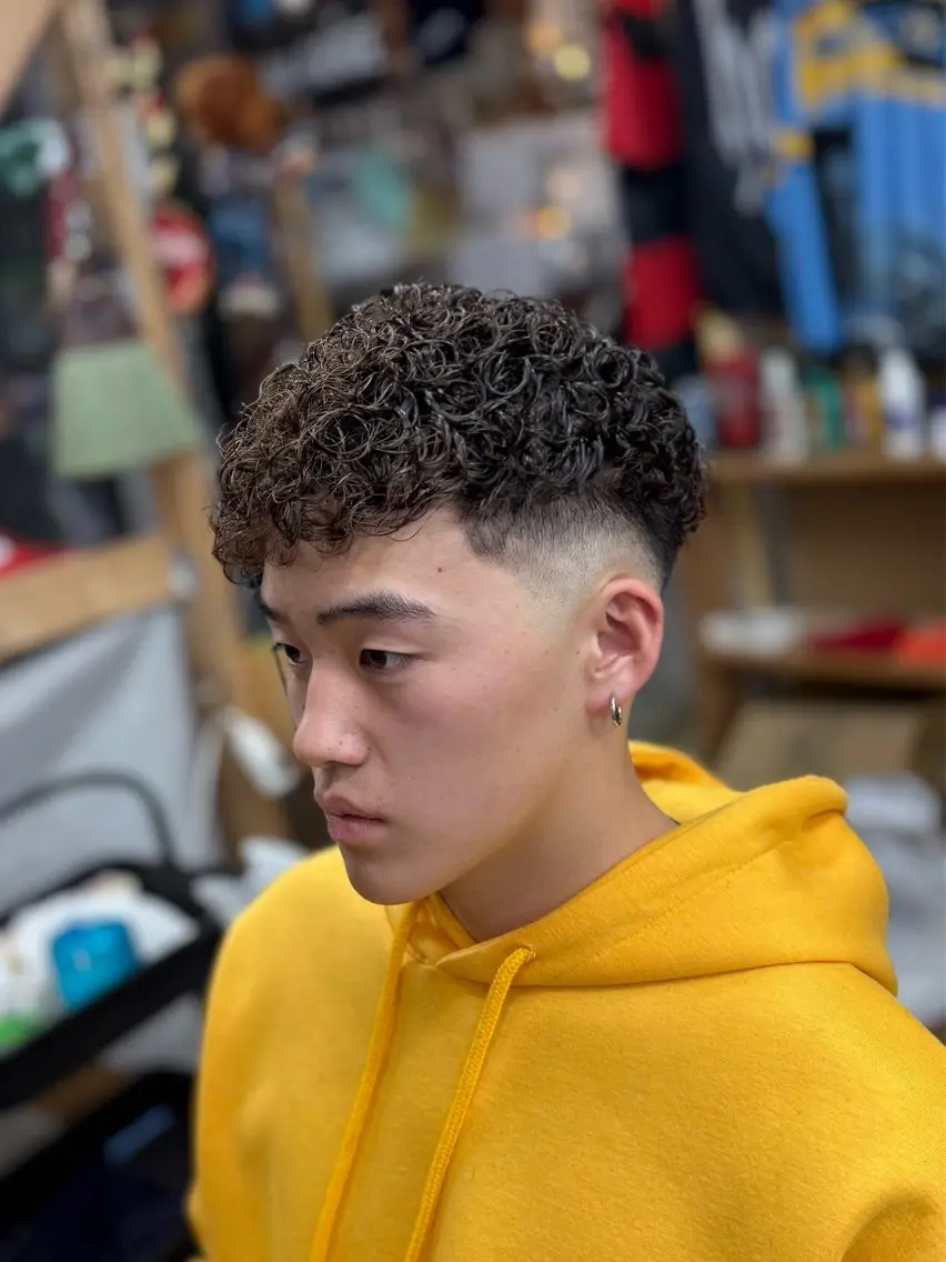 ミディアム パーマ ミディアムパーマ パーマ 藤澤 蓮のヘアスタイル