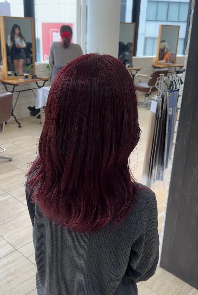 ミディアム ヘアカラー belle／ karin💠のヘアスタイル