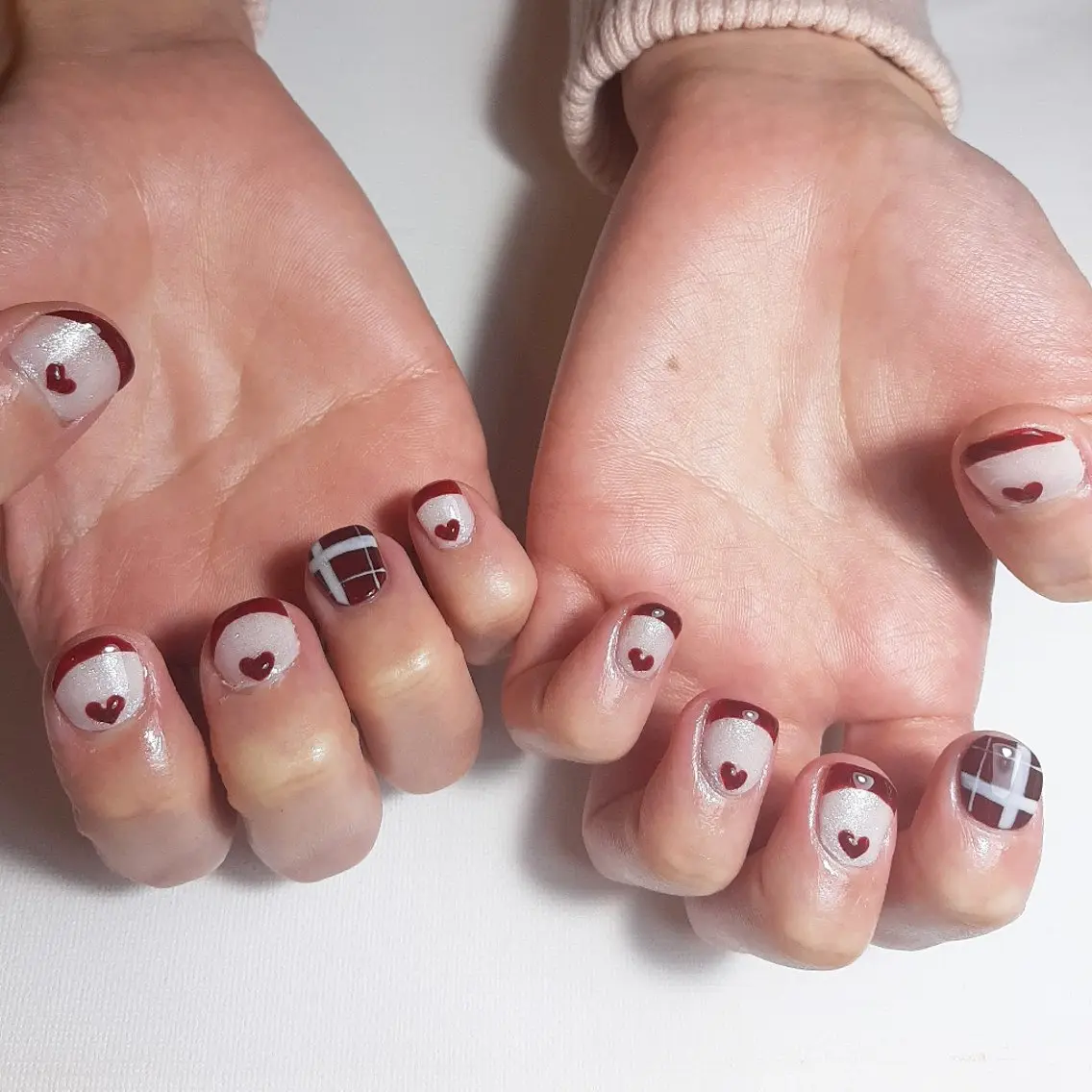 ネイル フレンチネイル ジェルネイル 持ち込み ショートネイル owlnail /持込みデザイン専門のネイルデザイン