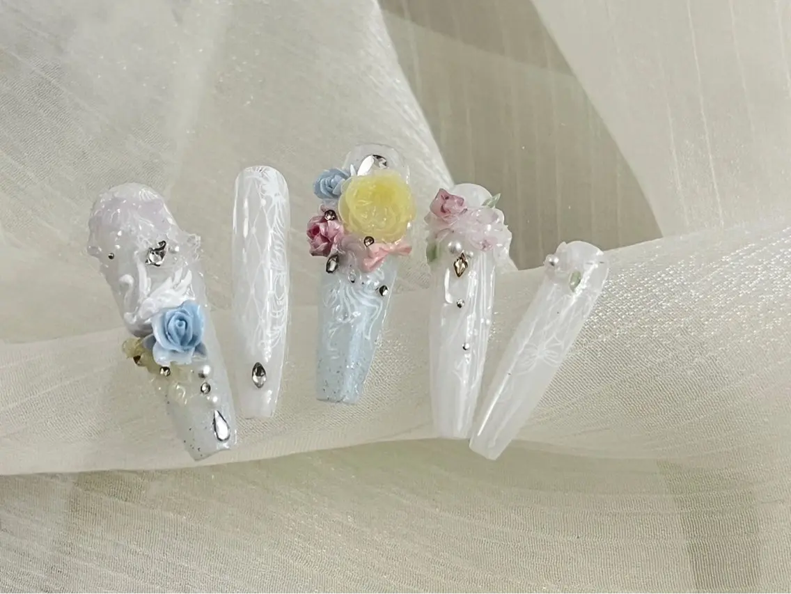 💖新発売3D定額デザイン180分[チップ長さだし]❣️ソフトジェルオフ込みの写真