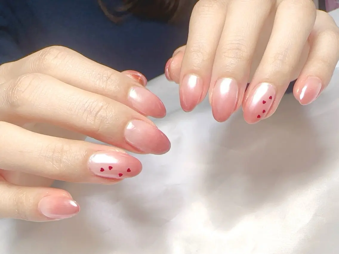 ネイル ハンドネイル Cherie PINKのネイルデザイン