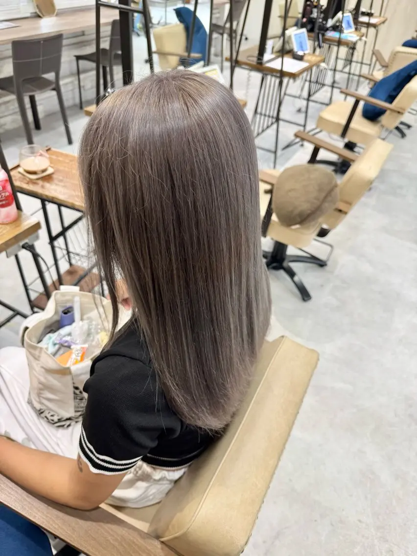 ロング カラー ブリーチなしwカラー /艶カラー/oukaのヘアスタイル