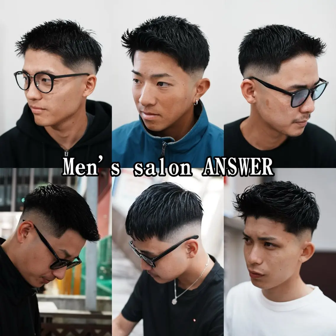 ショート メンズ フェードカット スキンフェード カット ヘアセット メンズサロン ANSWERのヘアスタイル