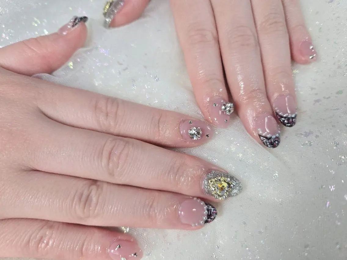 ネイル ツイードネイル アンクル高円寺💅 鈴木のネイルデザイン