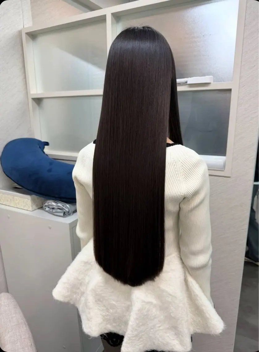 ロング 縮毛矯正 coa縮毛モデル 🤍🫧AYANEのヘアスタイル