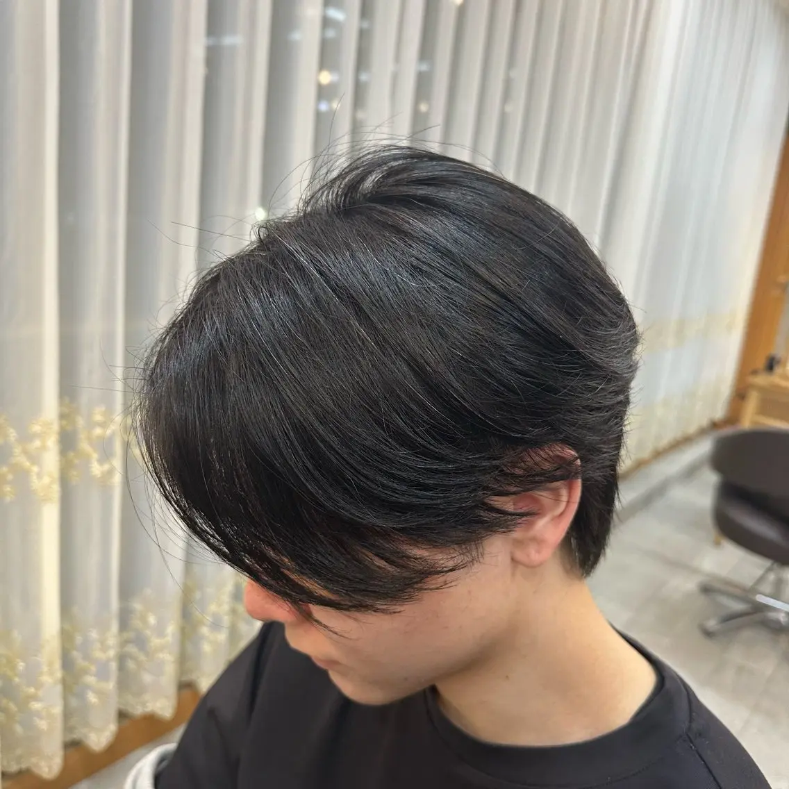 メンズ センターパート メンズパーマ 丸山 弘基のヘアスタイル