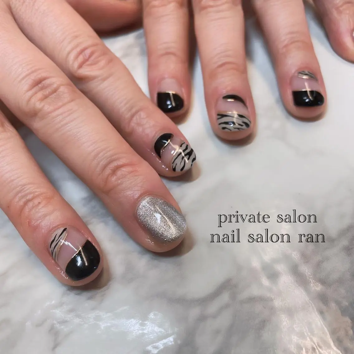 ネイル アニマル柄 nailsalon ranのネイルデザイン