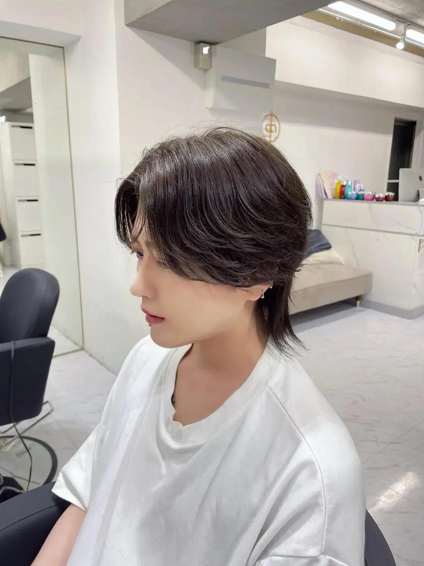 ショート カラー メンズ メンズ韓国風 韓国風ヘア 🦋韓国hair🦋 エクステ店長sakiのヘアスタイル
