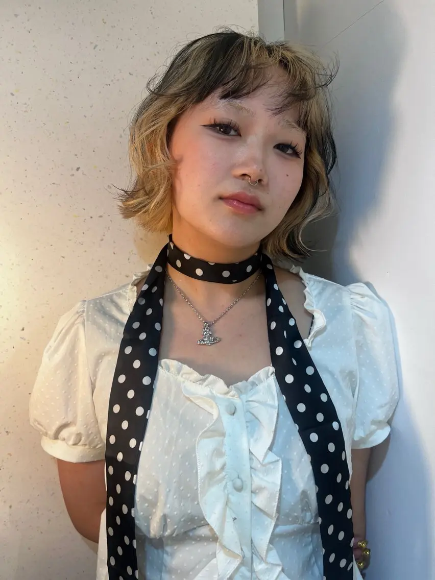カラー カット ヘアカラー トリートメント ヘッドスパ ness 一花のヘアスタイル