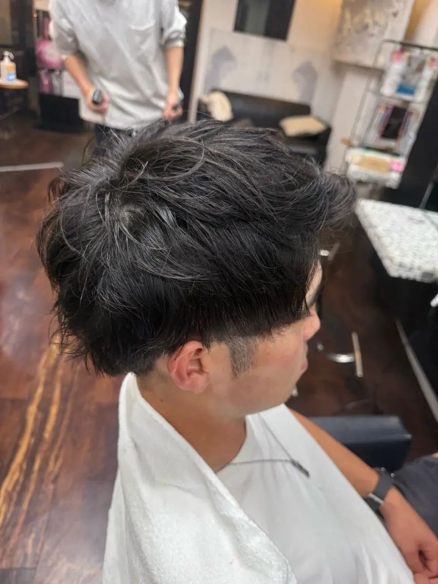 メンズカット＋シャンプーの写真